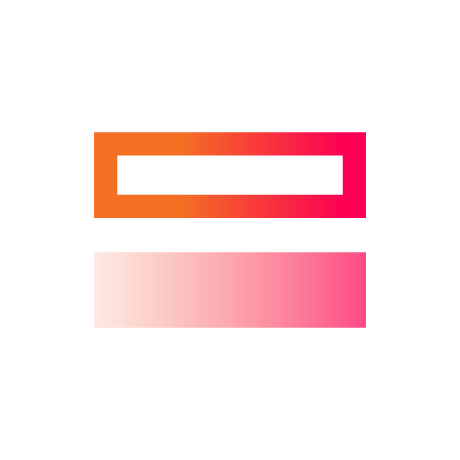 DEI icon - equal sign representing diversity, equity & inclusion